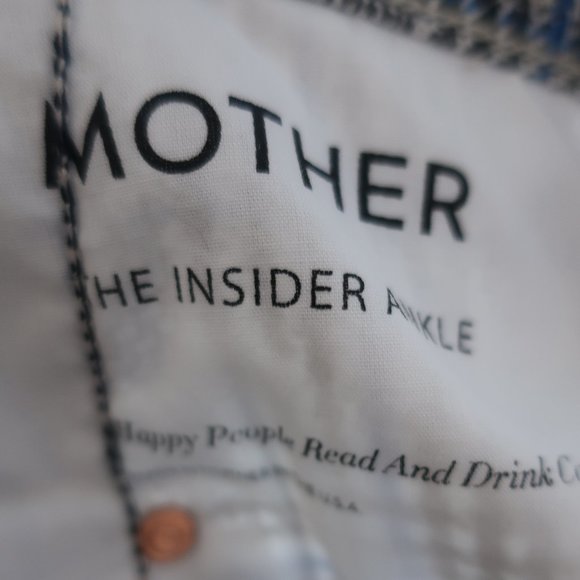 NWT MOTHER INSIDER ANKLE HAPPY PEOPLE READ PANT 28 - Picture 12 of 13